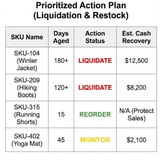Clear liquidation plan